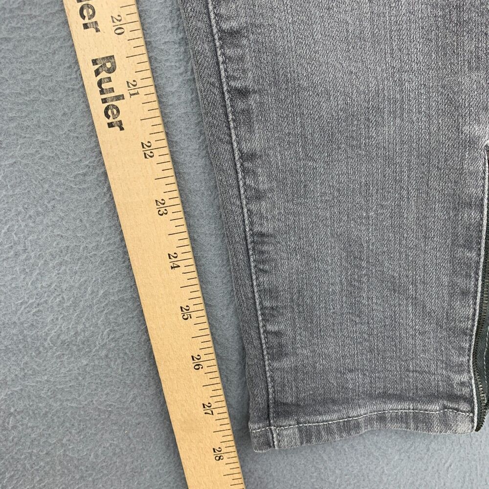 AG Adriano Goldshmied Jeans Size 27R Skinny Ankle Zip Gray Stretch 29X28 - Picture 7 of 16